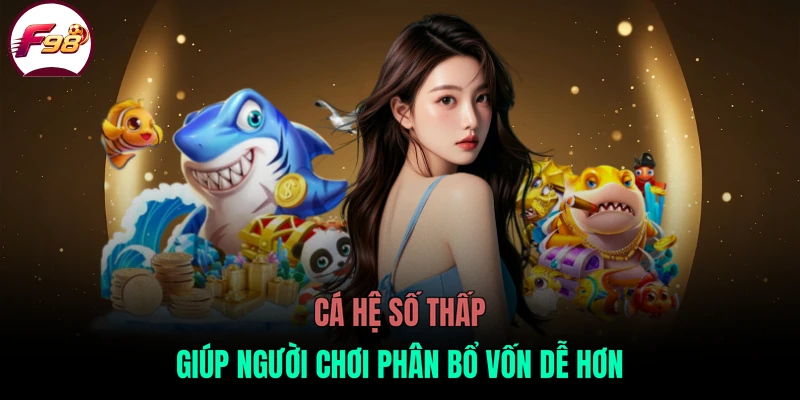 Cá hệ số thấp giúp người chơi phân bổ vốn dễ hơn