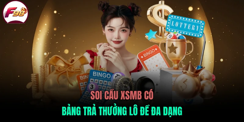 Soi cầu XSMB có bảng trả thưởng lô đề đa dạng